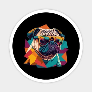 Pug in sunglasses Magnet